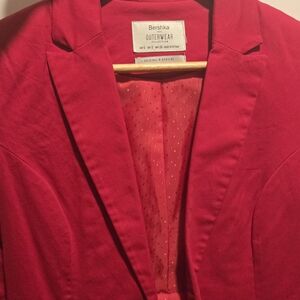 Bershka Red Blazer
